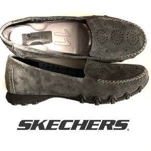 Skechers Relaxed Fit Bikers Shoes Charcoal Grey